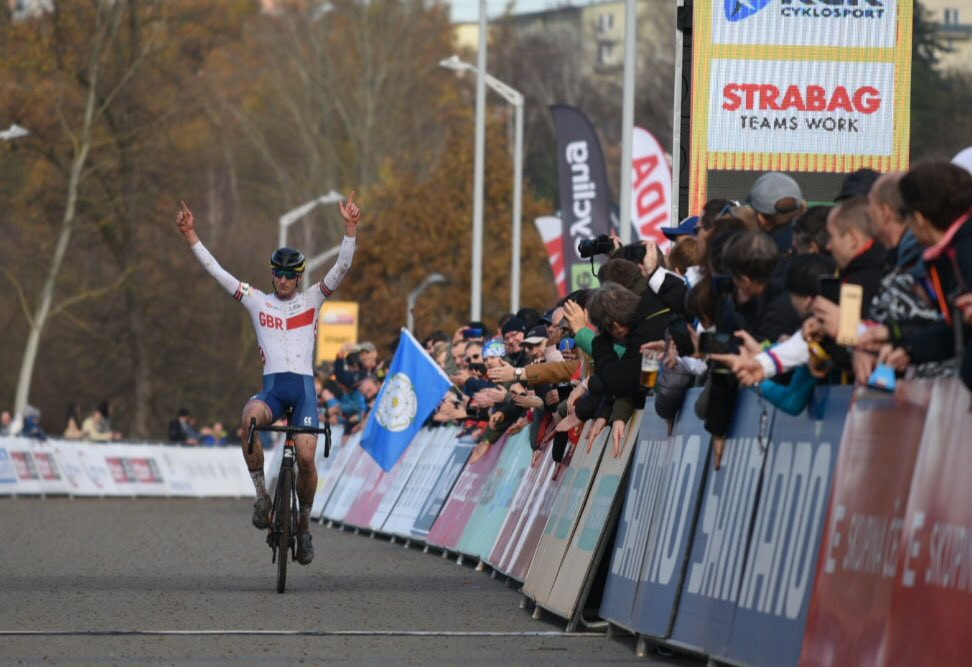 Britain's Thomas Mein claimed under-23 glory in Tabor ©UCI Cyclocross