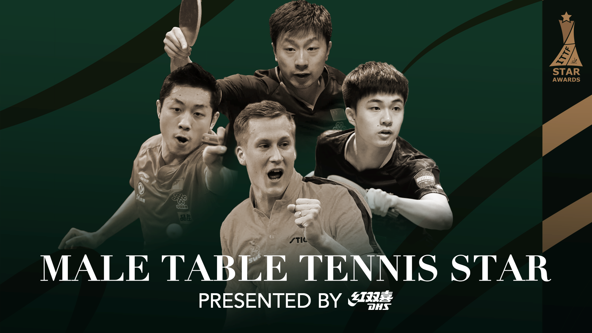 Four players are in contention for the Male Table Tennis Star award ©ITTF
