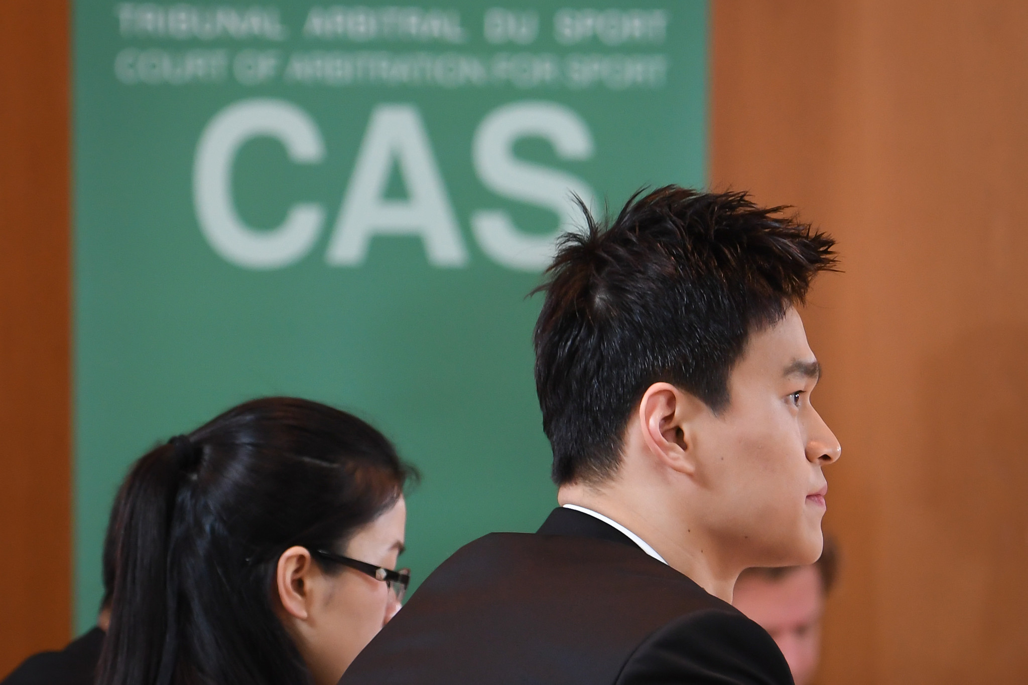 Sun Yang appeared at the public CAS hearing last week ©Getty Images