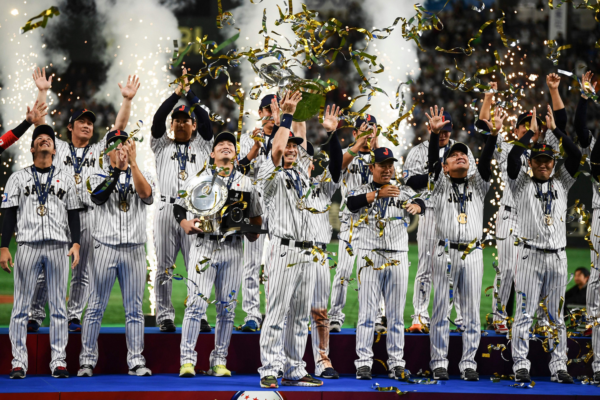 Japan were crowned the WBSC Premier12 champions after beating South Korea in the final ©Getty Images