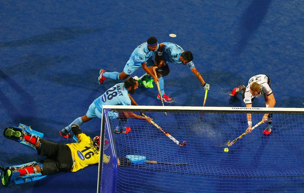 Germany were held to a draw for a second successive day, this time by hosts India ©FIH