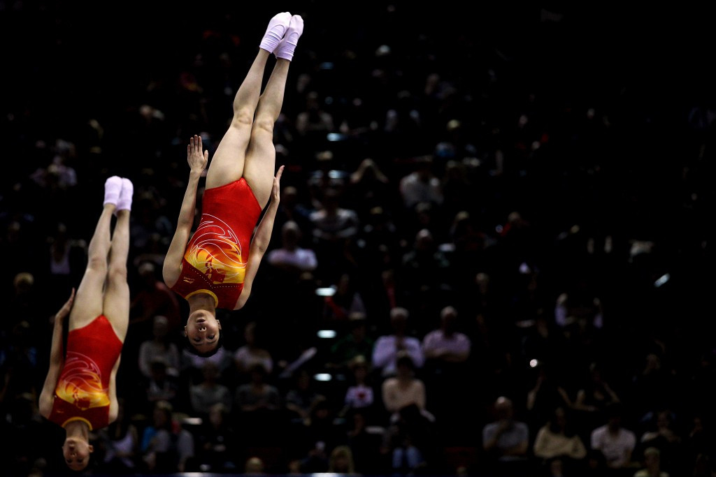 China claim synchro double at Trampoline Gymnastics World Championships