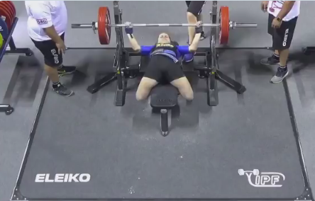 Ukraine's Larysa Soloviova was in world record-breaking form today at the IPF World Open Powerlifting Championships in Dubai ©Olympic Channel/Twitter