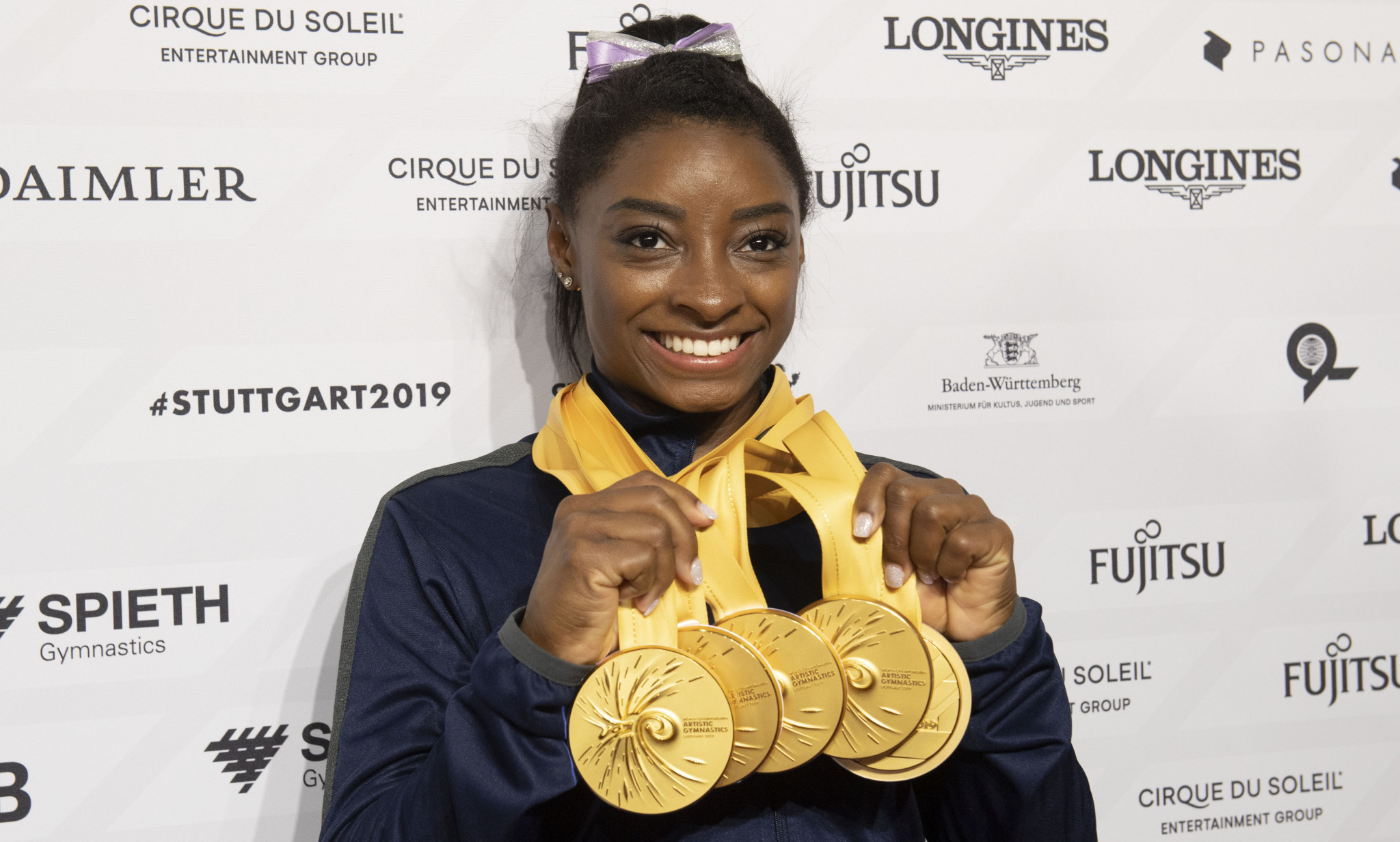 Simone Biles was named Female Olympic Athlete of the Year at the awards ceremony ©Getty Images