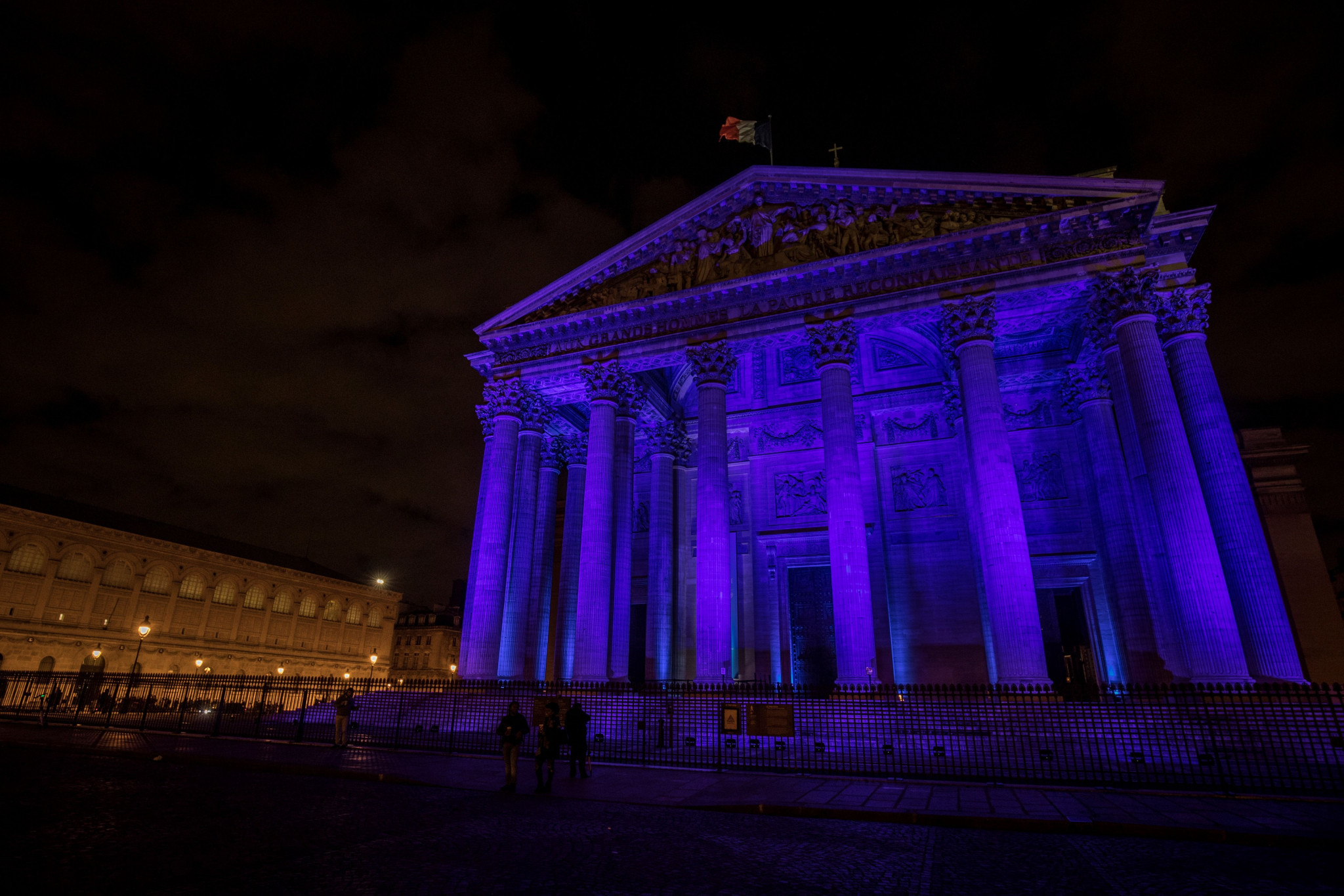 Landmarks were lit up in blue to mark the day ©Getty Images
