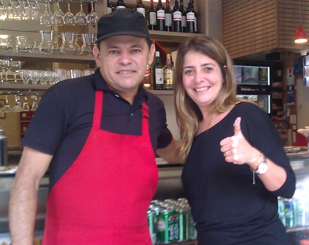 Manolo and Renata in Manolo's Restaurant - a wonderful memory of my time in Botafogo, Rio de Janeiro ©David Owen