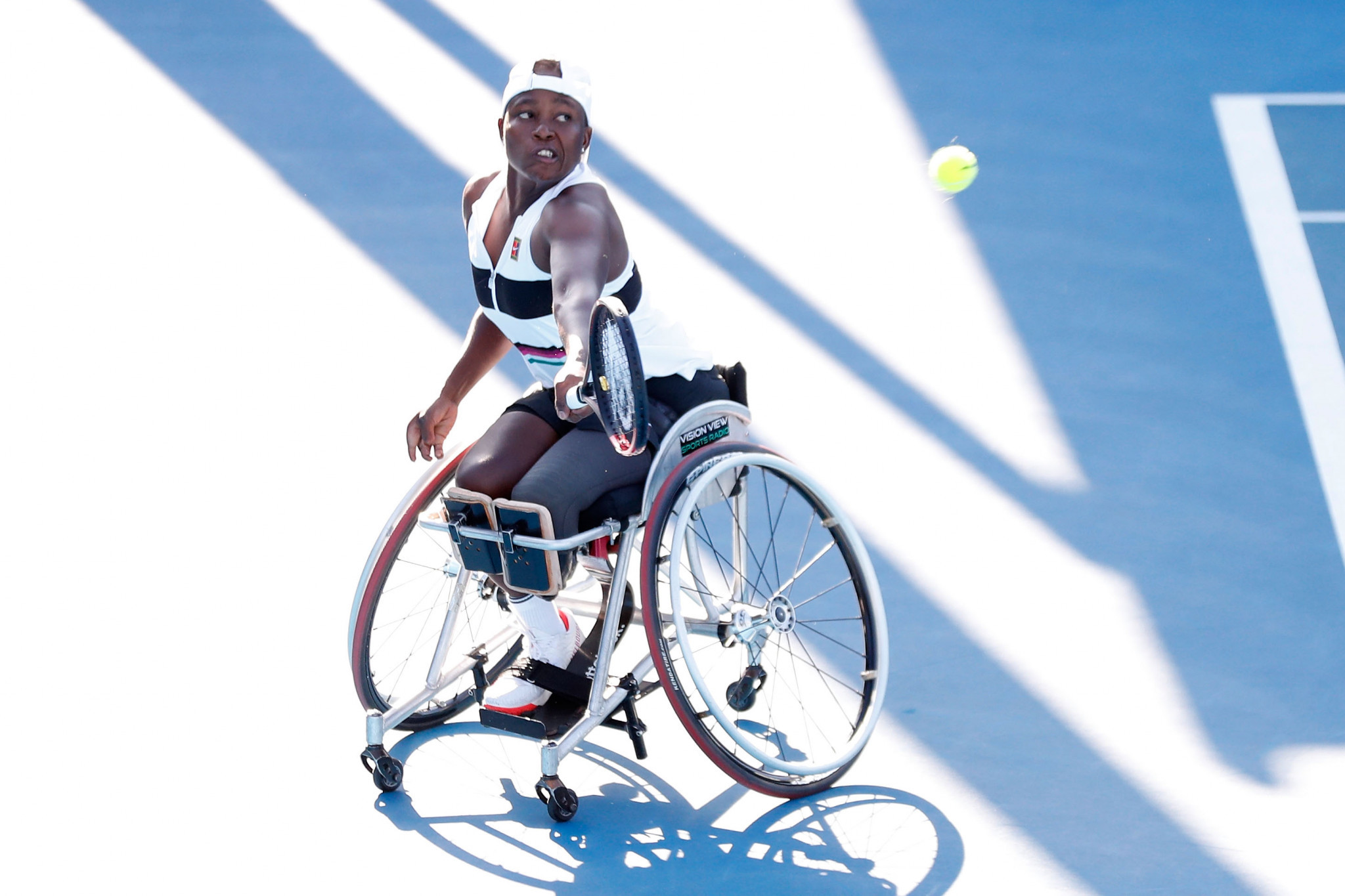 South Africa's Kgothatso Montjane produced an eye-catching result on day three of the NEC Wheelchair Singles Masters in Orlando ©Getty Images