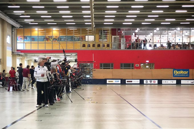 The second indoor archery series event of the season began in Luxembourg ©World Archery
