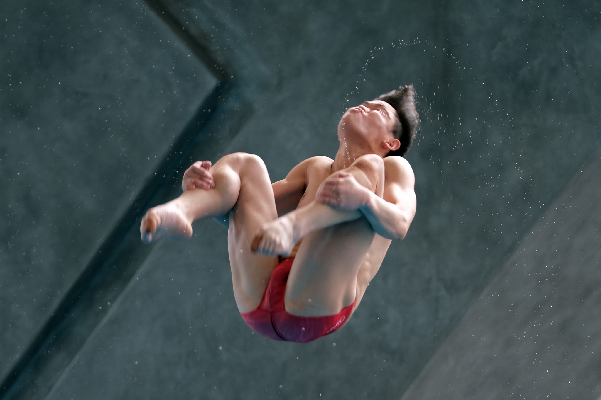 Tai Xiaohu impressed in the men's 3m springboard event ©Getty Images