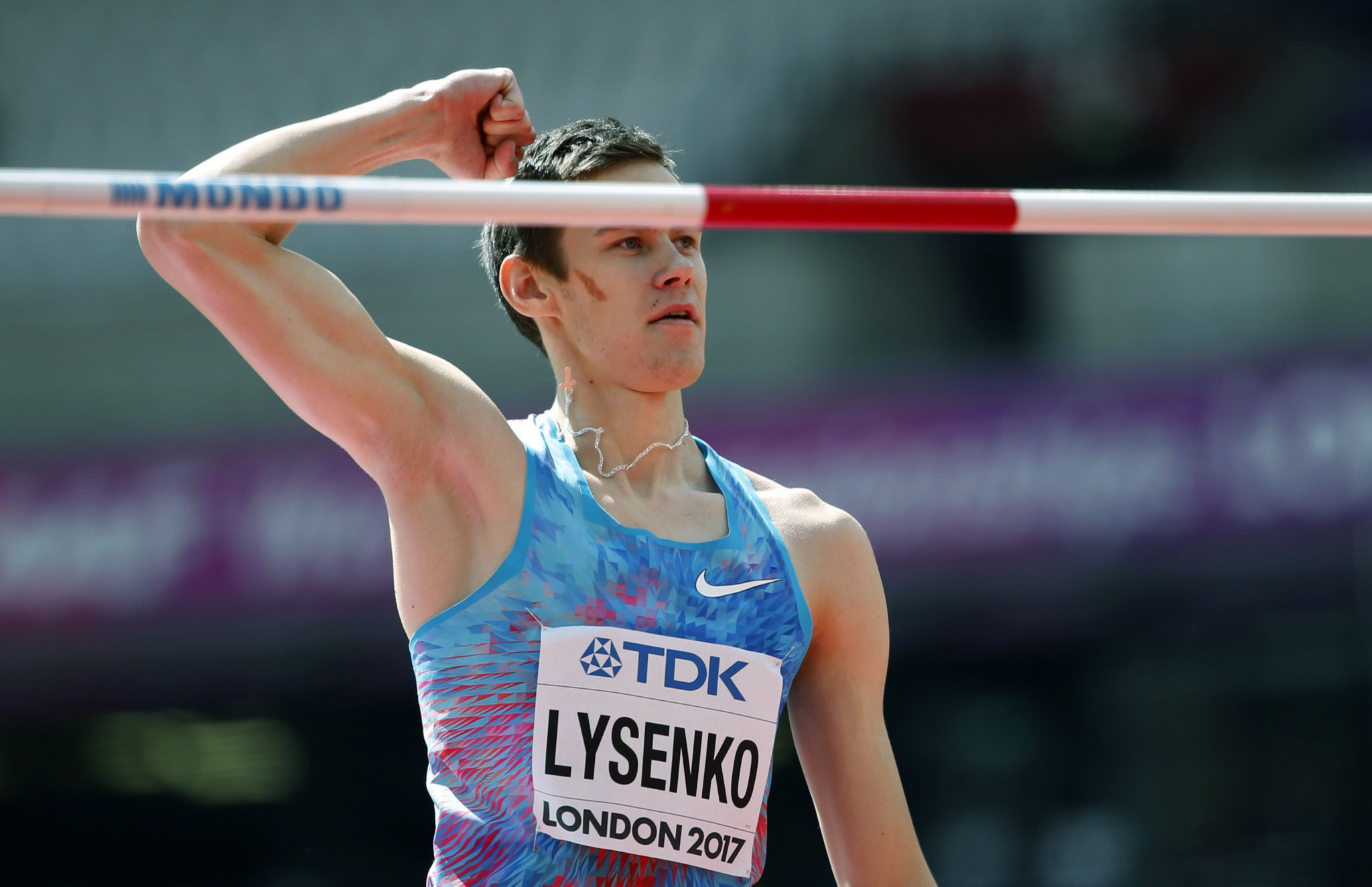 High jumper Danil Lysenko is one athlete highlighted in the report who would be expected to be competitive on the current world stage ©Getty Images