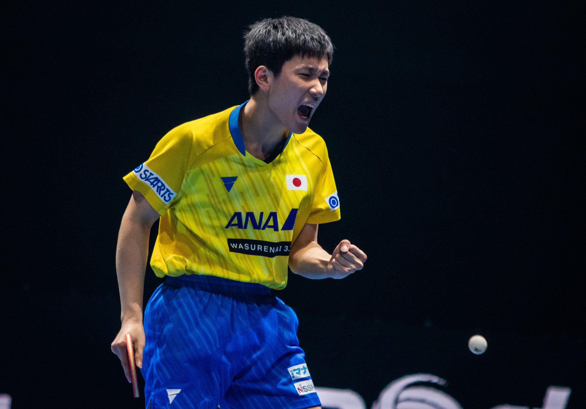 Tomokazu Harimoto certainly wasn't afraid of expressing himself as he made the semi-finals ©T2 Diamond