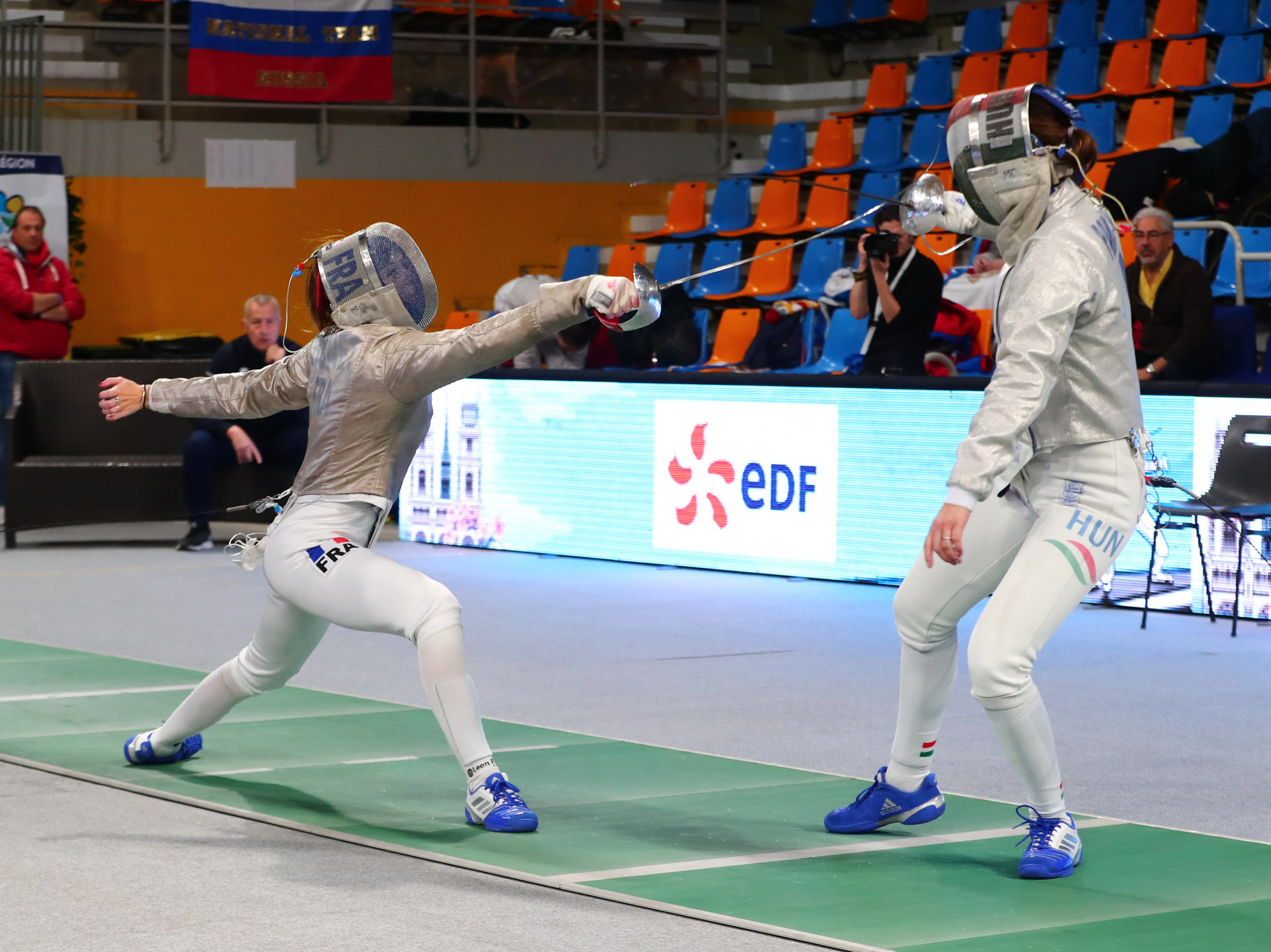 Manon Brunet won women's sabre gold in Orleans ©Getty Images