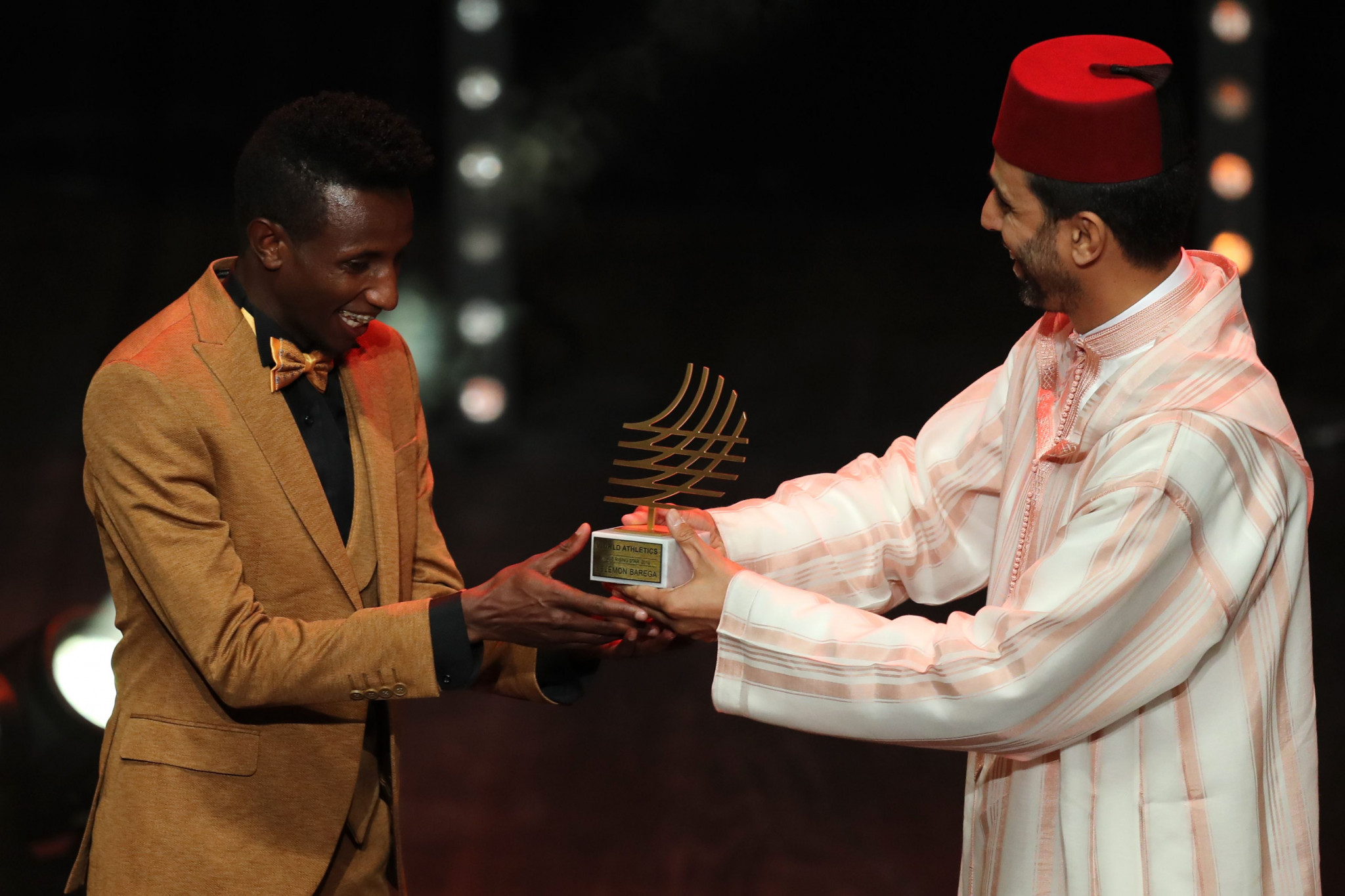 Ethiopia's Selemon Barega was named the men's rising star ©Getty Images 