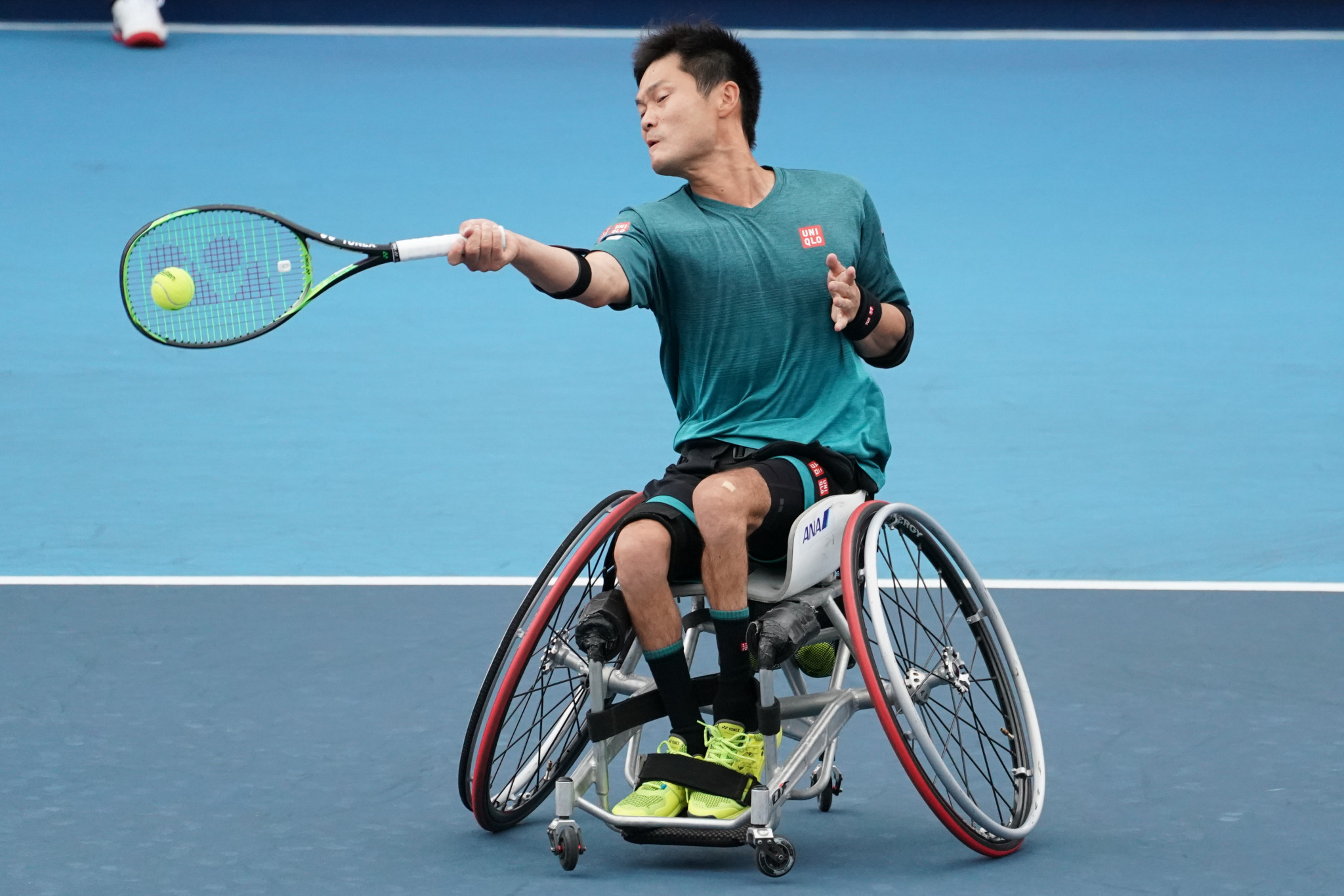 Shingo Kunieda of Japan reached the knockout stage of the NEC Wheelchair Singles Masters in Orlando ©Getty Images
