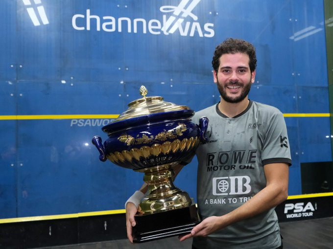 Karim Abdel Gawad of Egypt won the Channel VAS Championships in Weybridge ©PSA