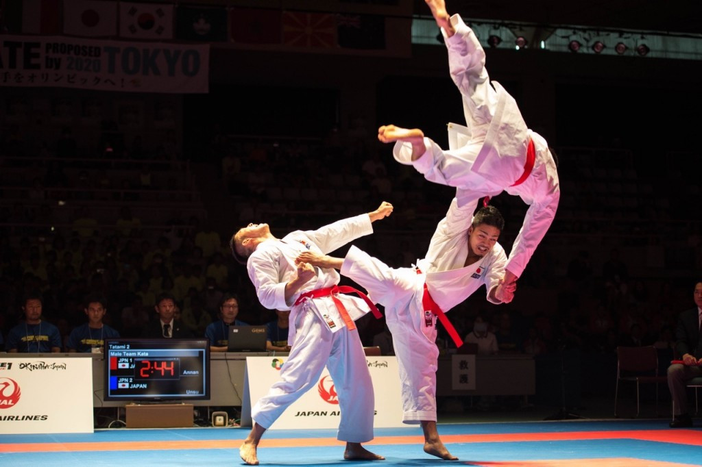 Japan clinched men's team kata gold with a superb display to round off the event in style