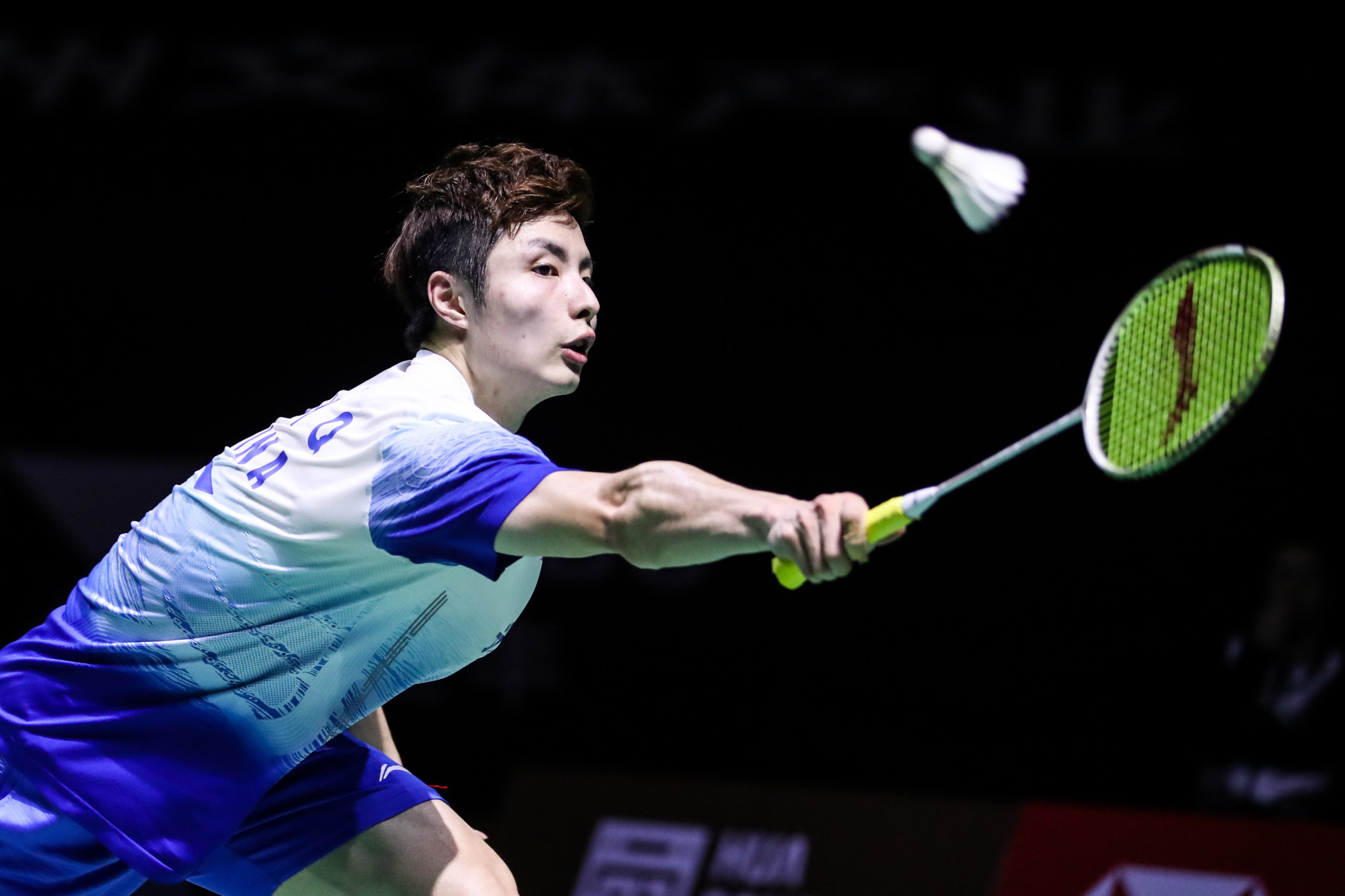 Shi Yuqi of China is aiming for his fifth BWF World Tour title at the Syed Modi International Championships ©Getty Images