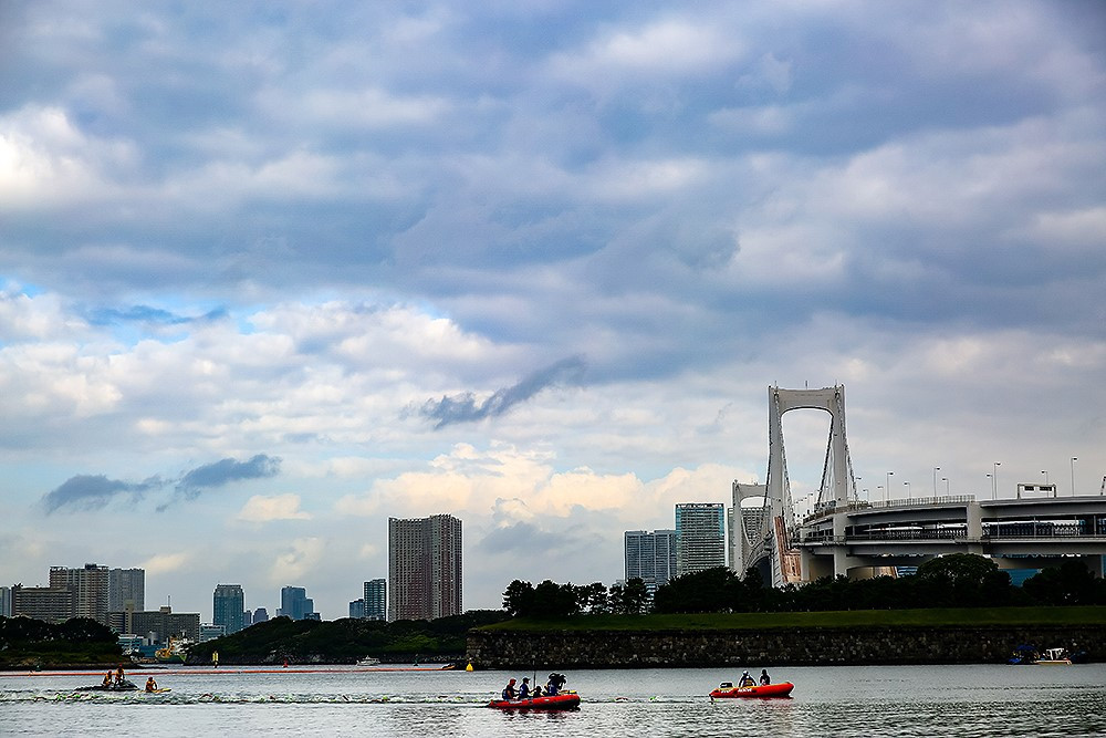 The maximum water temperature recorded in screening areas at Odaiba Marine Park reached 30.8 celsius ©Tokyo 2020
