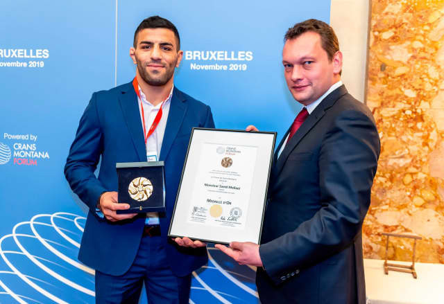 Iranian judoka who sought asylum after being ordered to throw match receives award