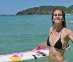 Justine Dupont of France is excited to begin her Surf City competition tomorrow ©Twitter/ Justine Dupont 