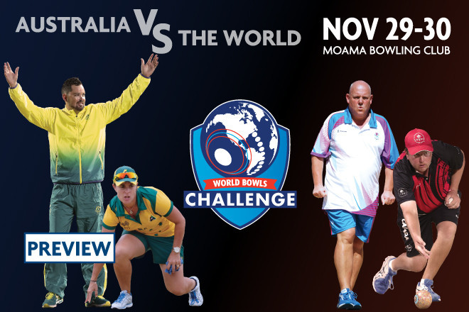 Australia to collide with Rest of the World in World Bowls Challenge