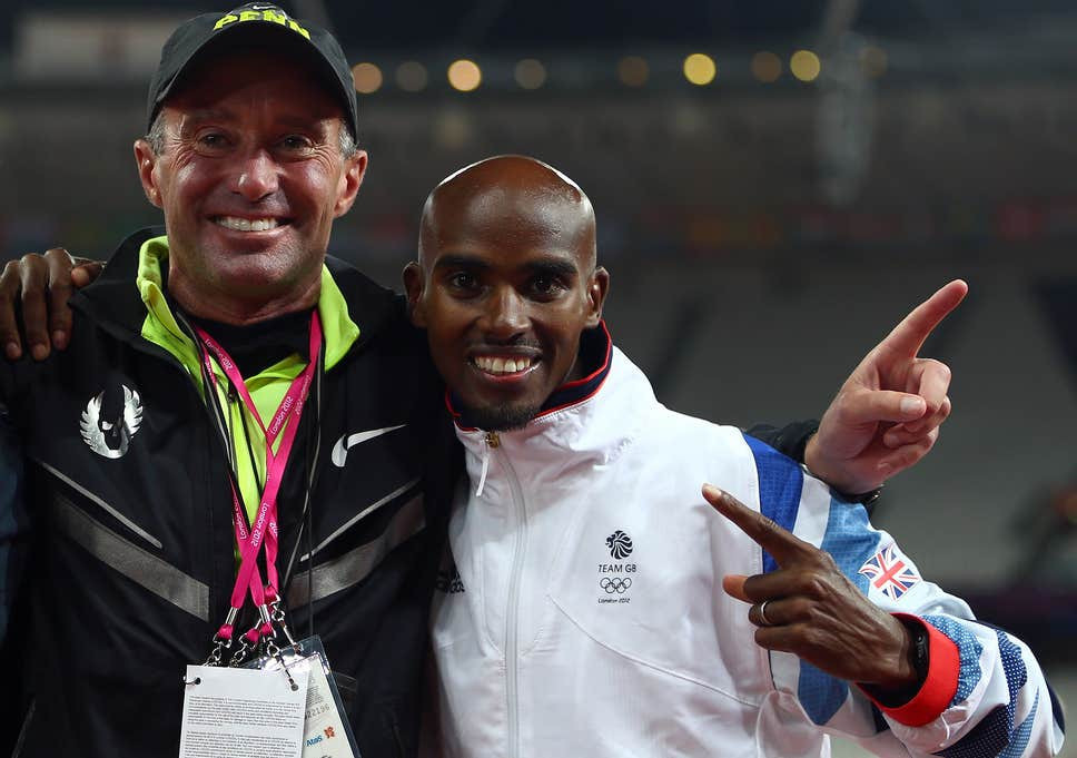 Alberto Salazar, left, coached Britain's Sir Mo Farah, right, to double Olympic gold at both London 2012 and Rio 2016 ©Getty Images
