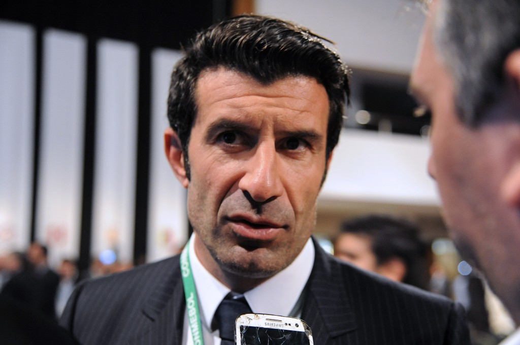 Luis Figo's Twitter feed is largely dominated by pictures and Tweets claiming how he will change FIFA if he is elected