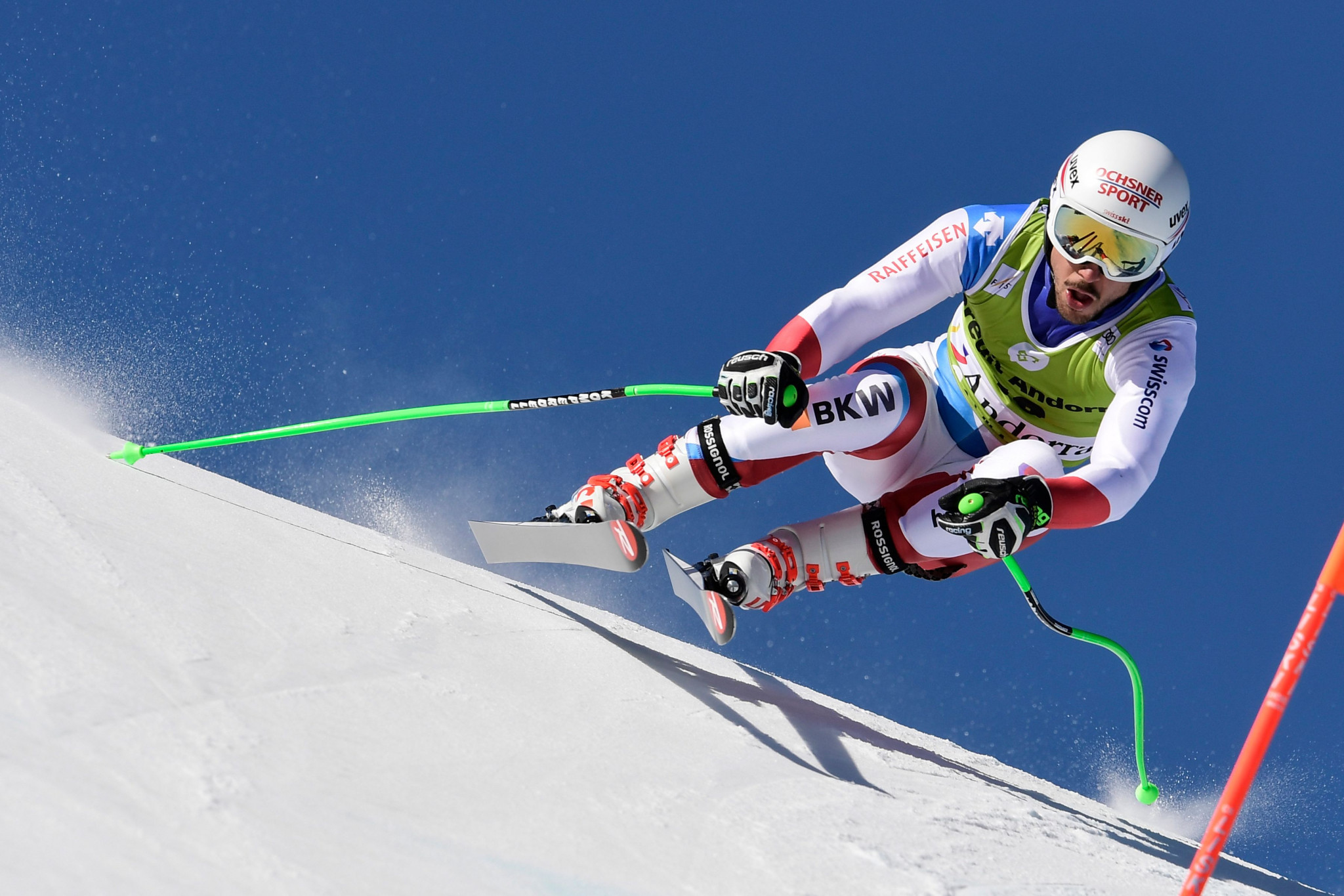 Carlo Janka was the fastest competitor in training for the downhill competition at Lake Louise ©Getty Images