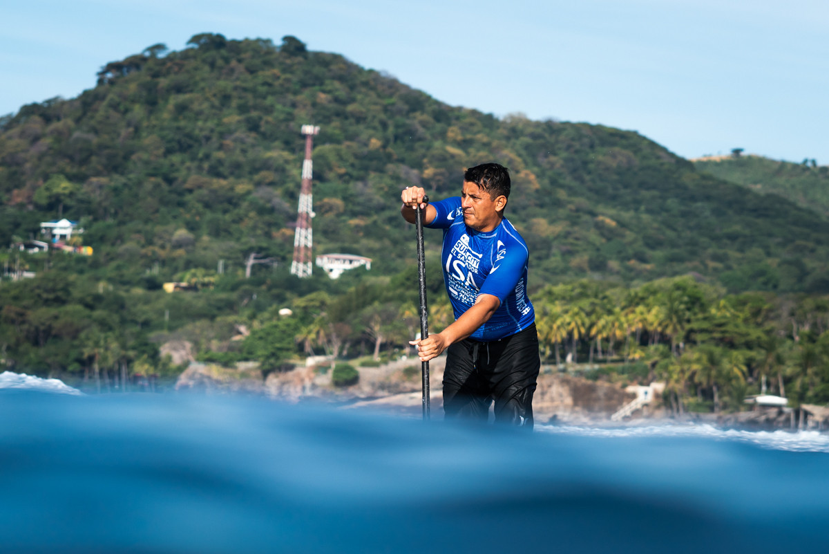 Marvin Flores Castillo of El Salvador finished fourth in his round two heat and later contested the repechage ©ISA 