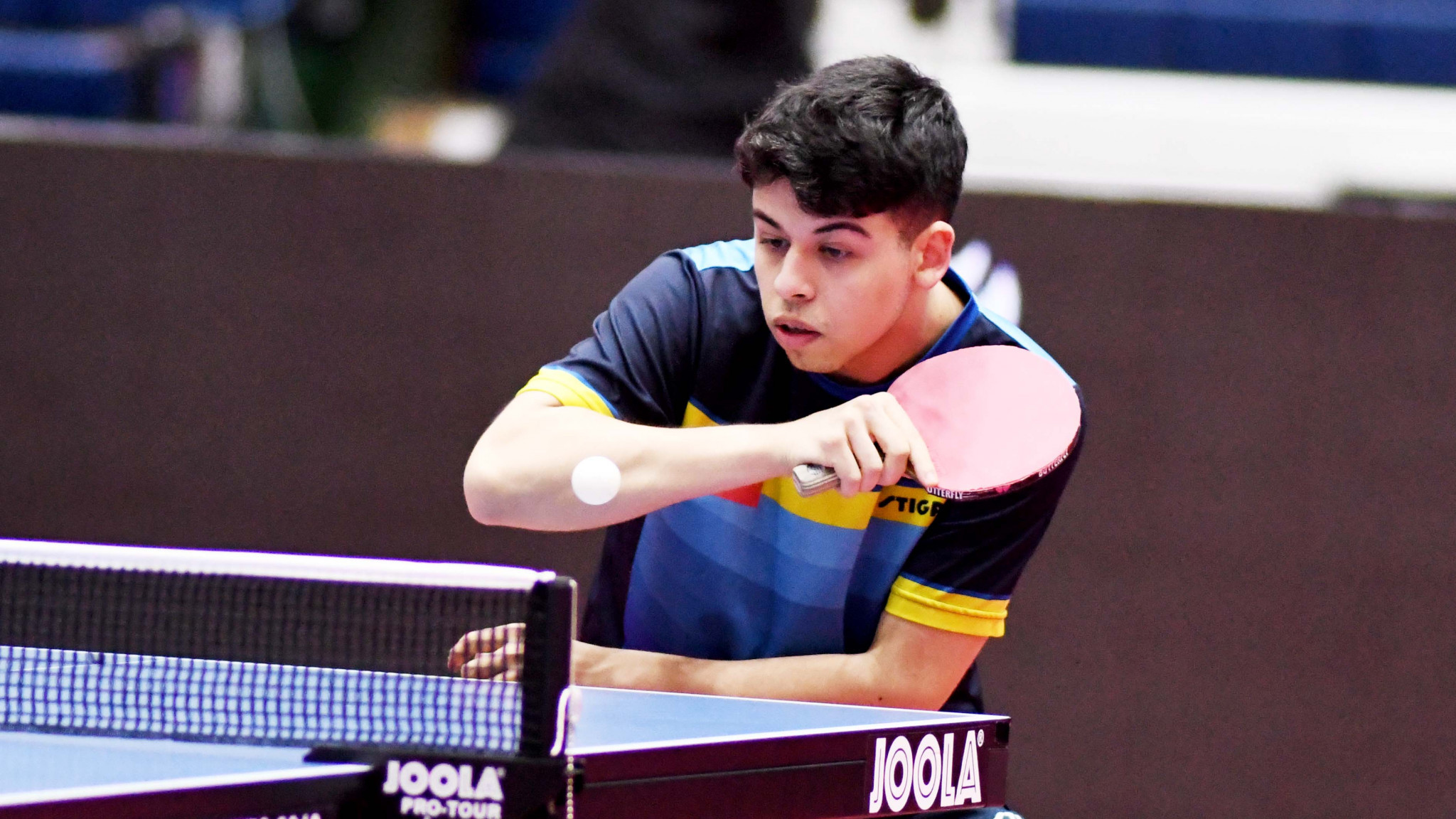 Nicolas Burgos of Chile was one of four unexpected group winners at the ITTF World Junior Championships in Thailand ©TTF Thailand