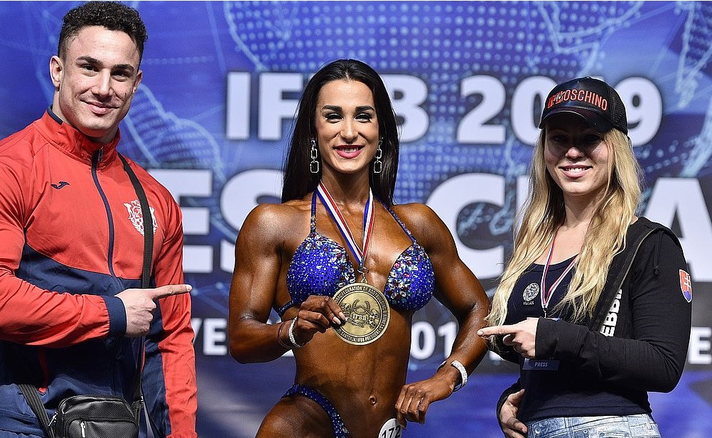 Lara Santini of Croatia was named the overall winner, having triumphed in the over-168cm ©IFBB/EastLabsPhotos