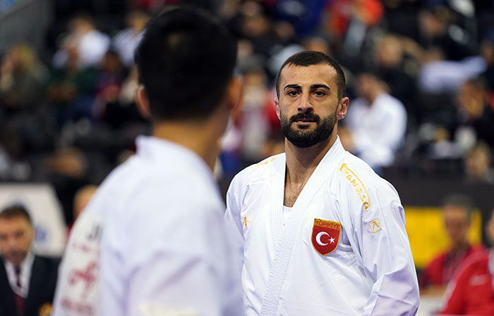 European champion Ugur Aktas was in fine form in Madrid ©World Karate Federation