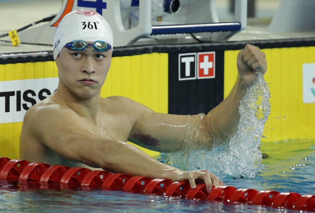 Sun Yang received treatment from his banned doctor during the Asian Games ©Getty Images