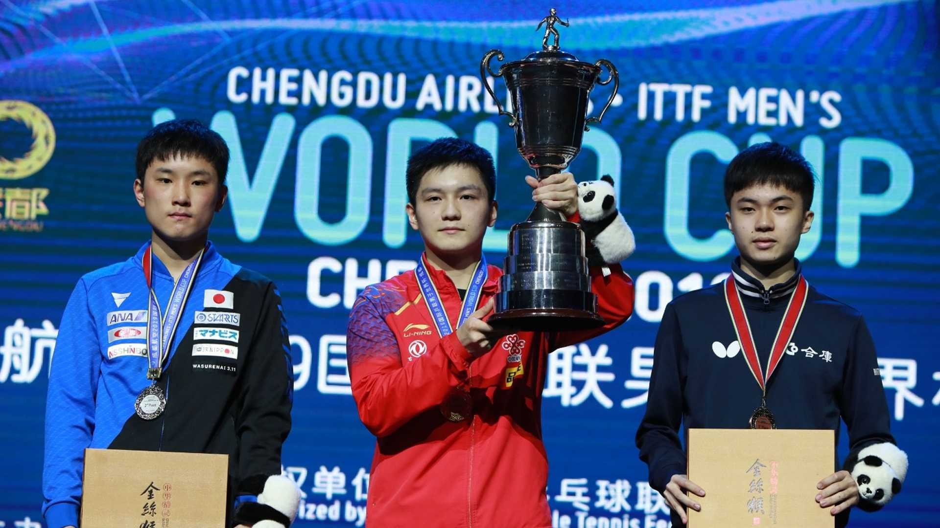 Fan Zhendong beat a teenage opponent today in both the semi-finals and final ©ITTF