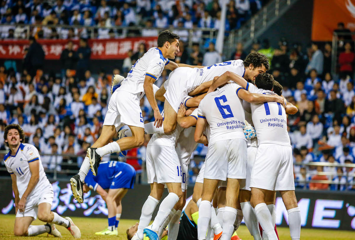 Uruguay's University of the Republic won the inaugural men's title at the FISU World Cup Football ©FISU