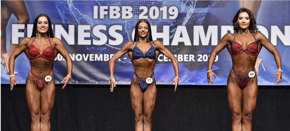 Hosts Slovakia achieved a clean sweep in the fitness discipline at the IFBB World Fitness Championships ©IFBB/EastLabs Photos