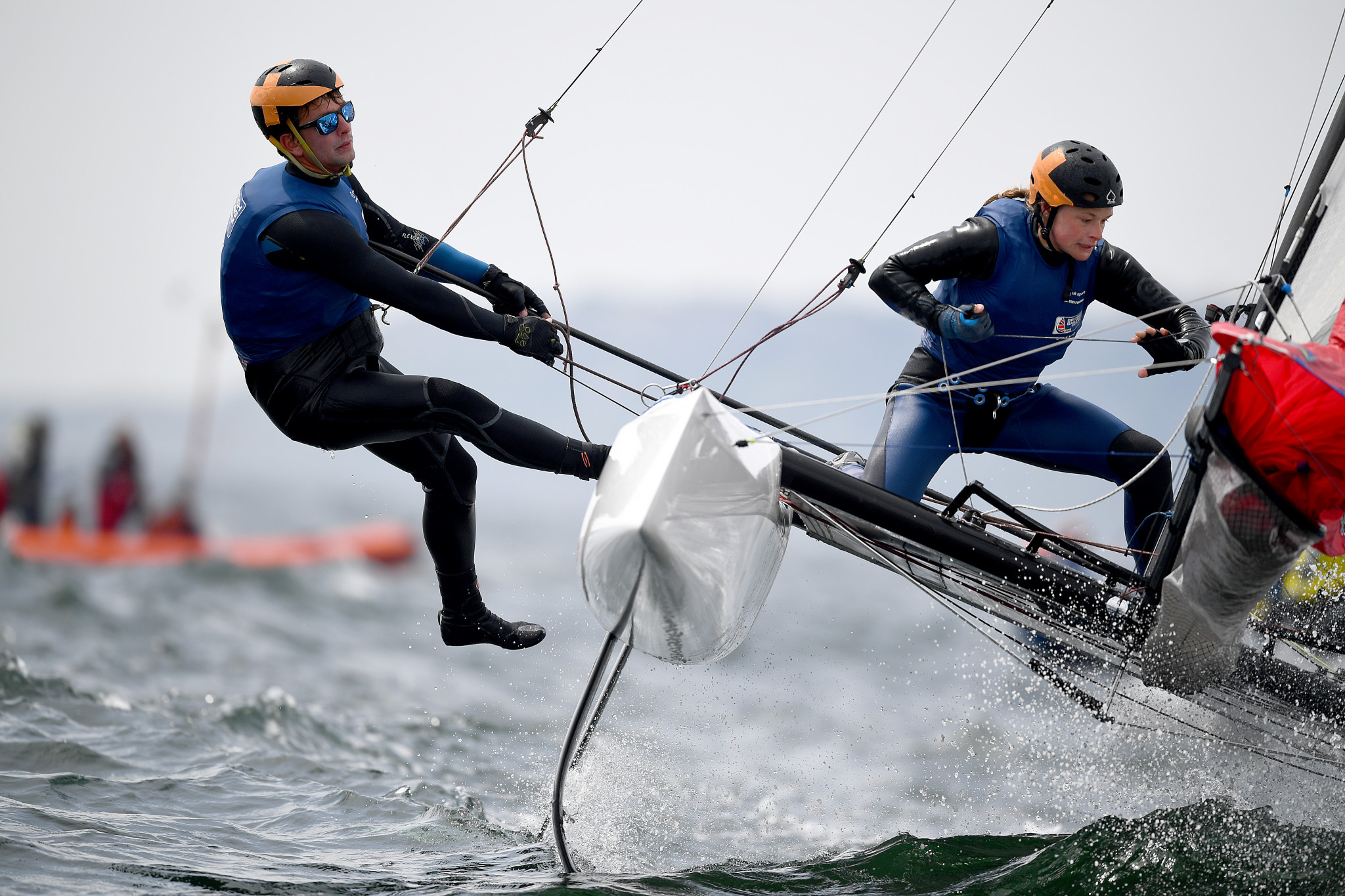 Britain's Ben Saxton and Nicola Boniface of will be aiming for a place at next year's Olympic Games in Tokyo at the Nacra 17 World Championships in Auckland ©Getty Images