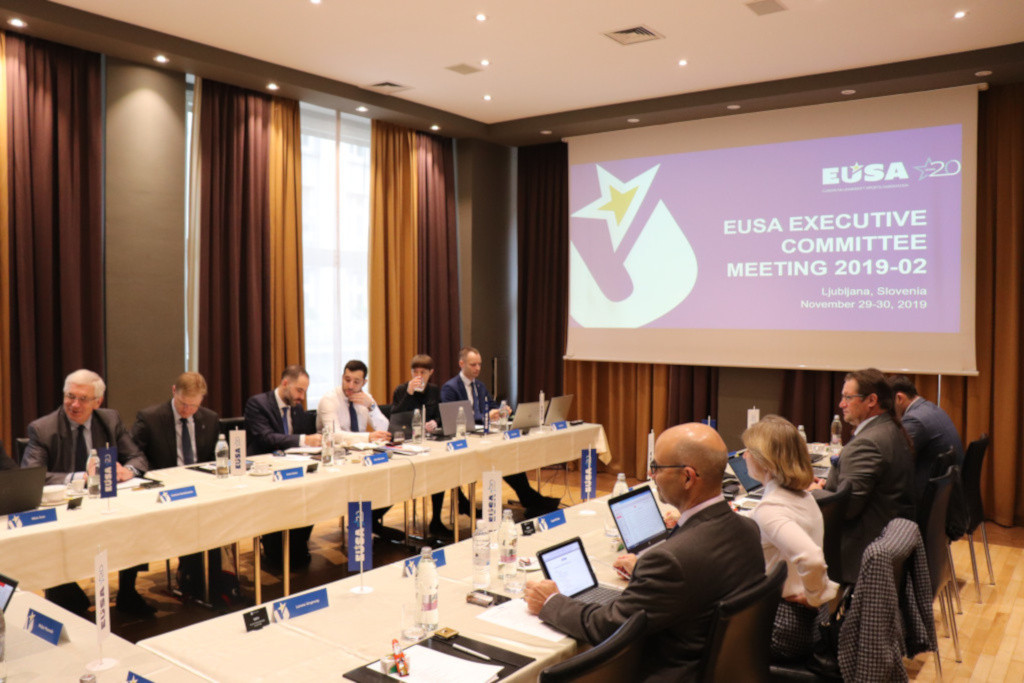 EUSA held their Executive Committee meeting before the 20th anniversary award ceremony ©EUSA