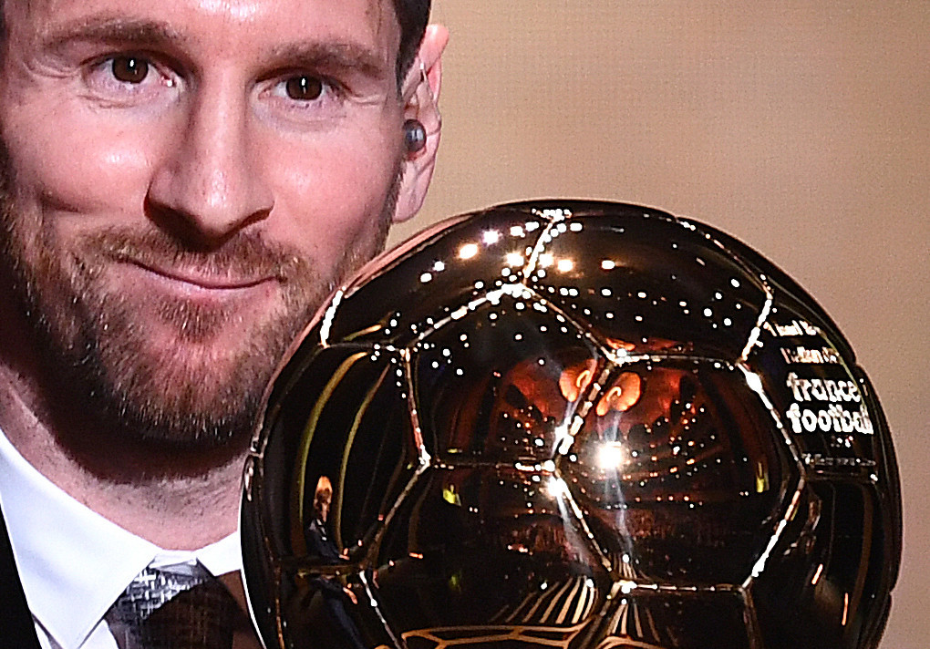 Messi wins Ballon d'Or for record sixth time