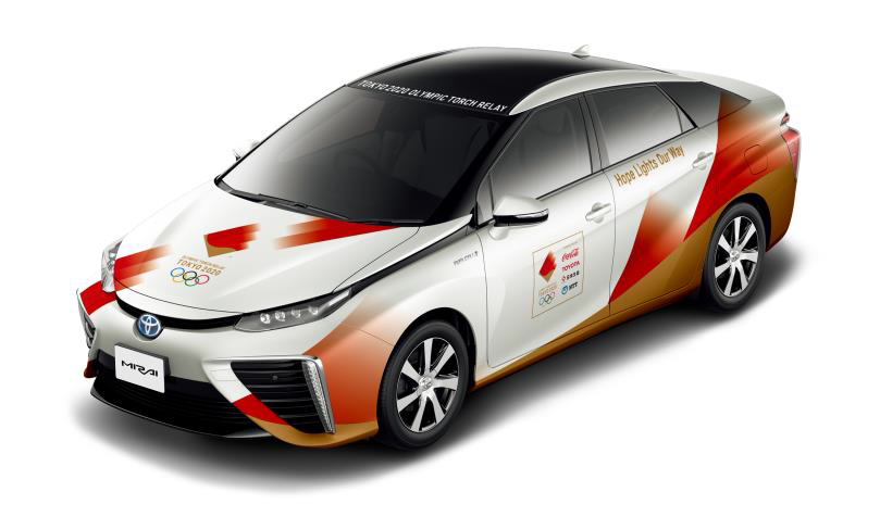 Tokyo 2020 reveal design of Olympic Torch Relay convoy