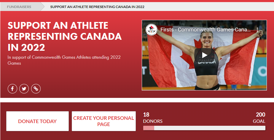 Commonwealth Games Canada has launched a sponsor an athlete programme ©CGC