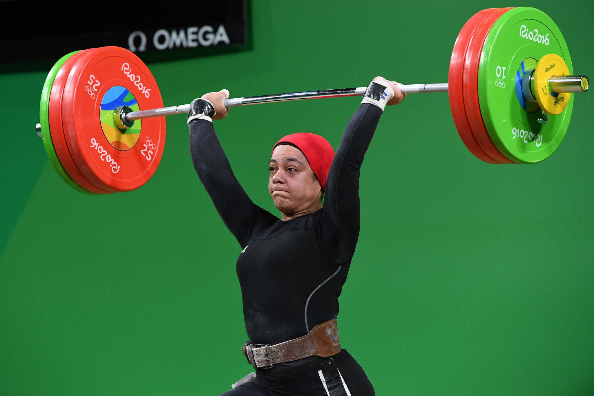 Egypt's Sara Ahmed is having to pay a heavy price for her country's doping ban ©Getty Images
