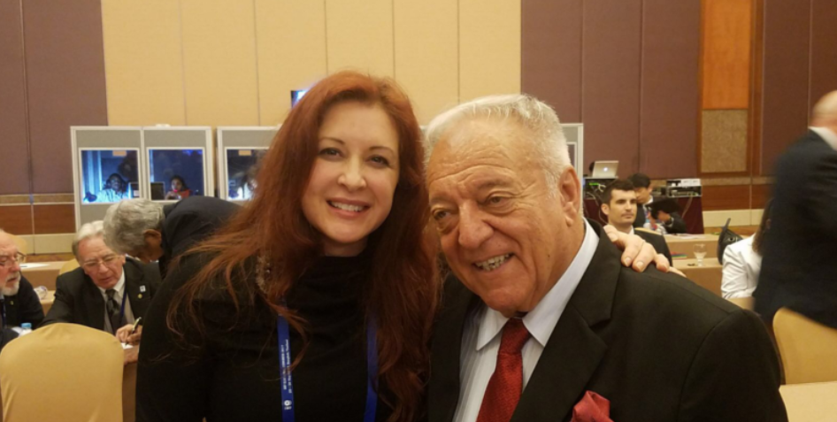 Ursula Papandrea and Tamás Aján are key figures in the sport ©IWF