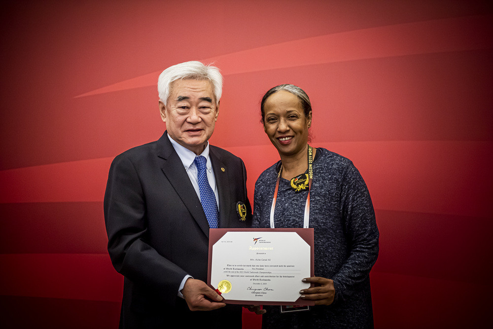Aïcha Garad Ali of Djibouti was appointed as World Taekwondo's first female vice-president ©World Taekwondo