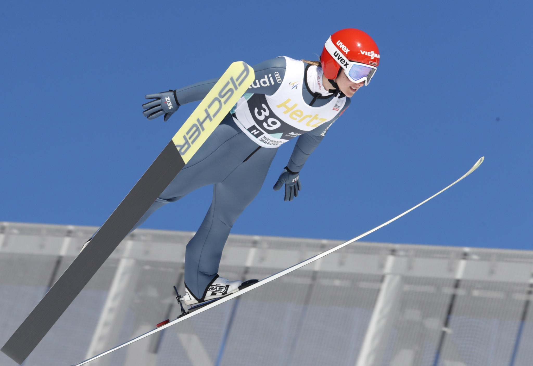 Katharina Althaus is expected to be a main contender at the FIS Ski Jumping World Cup event in Lillehammer ©Getty Images