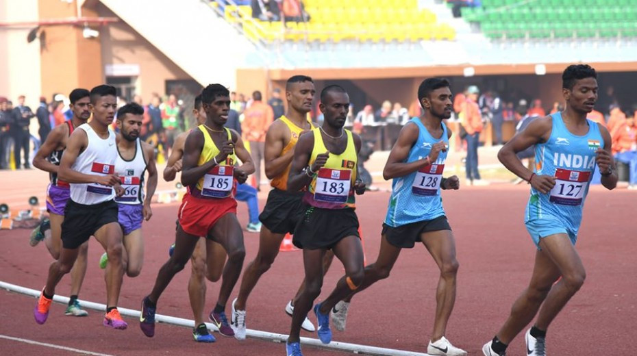 Sri Lanka triumphed in the men's 4x100m relay ©South Asian Games