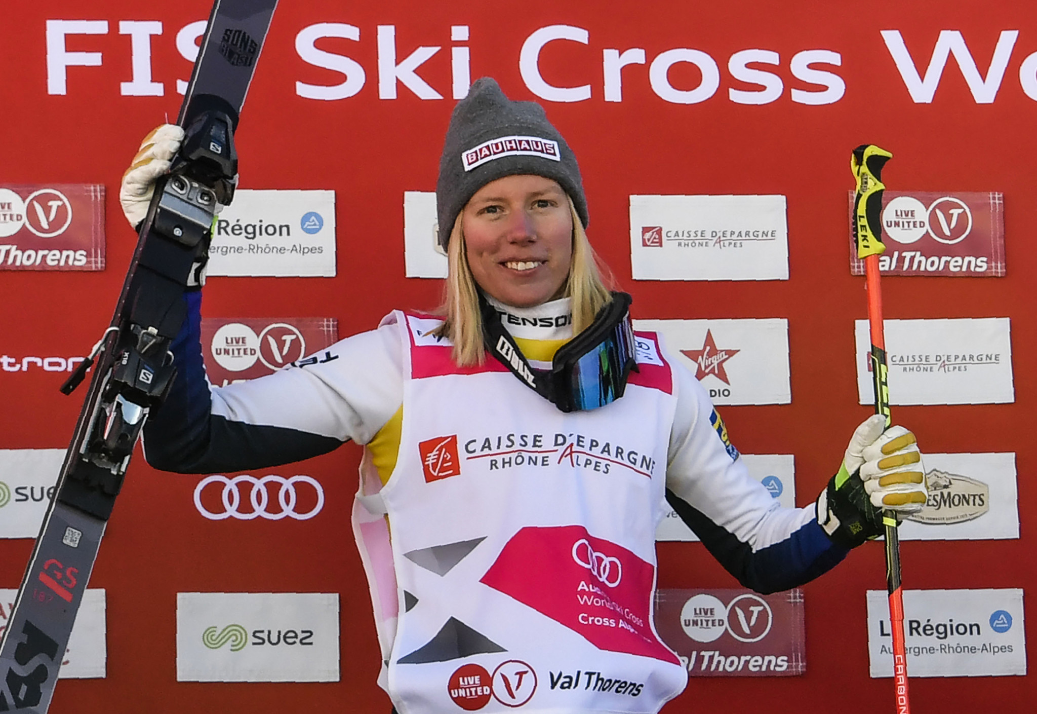 Sandra Näslund of Sweden got her season off to a winning start at the FIS Ski Cross World Cup event in the French resort of Val Thorens ©Getty Images