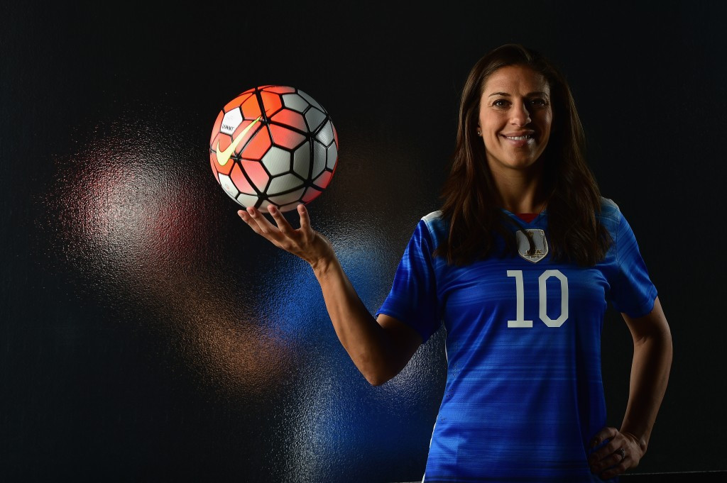 American Carli Lloyd is one of three players in the frame for the FIFA Women's World Player of the Year award
