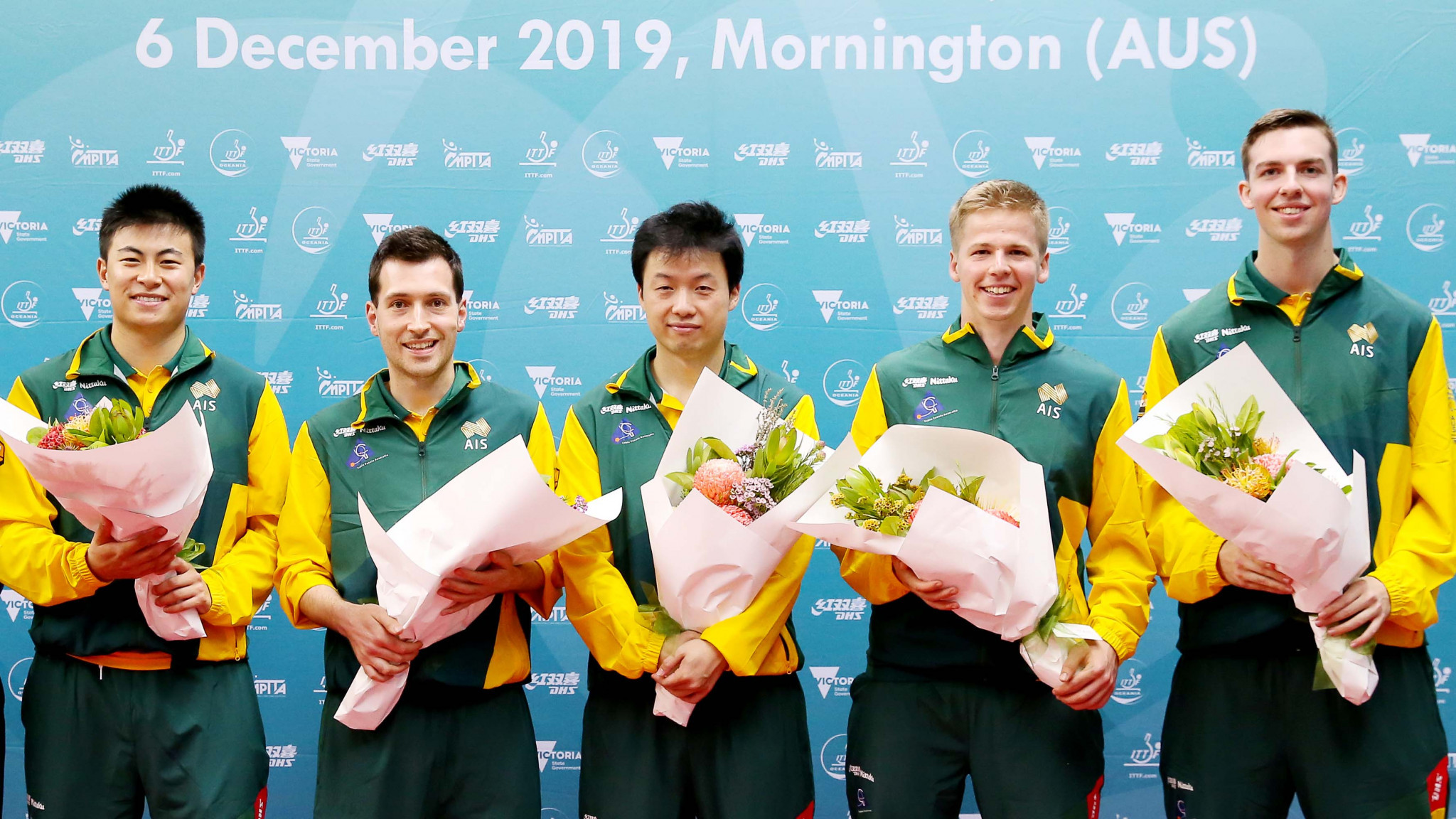 The Australian men's team did not lose a game at the ITTF Oceania Tokyo 2020 team qualification tournament ©ITTF