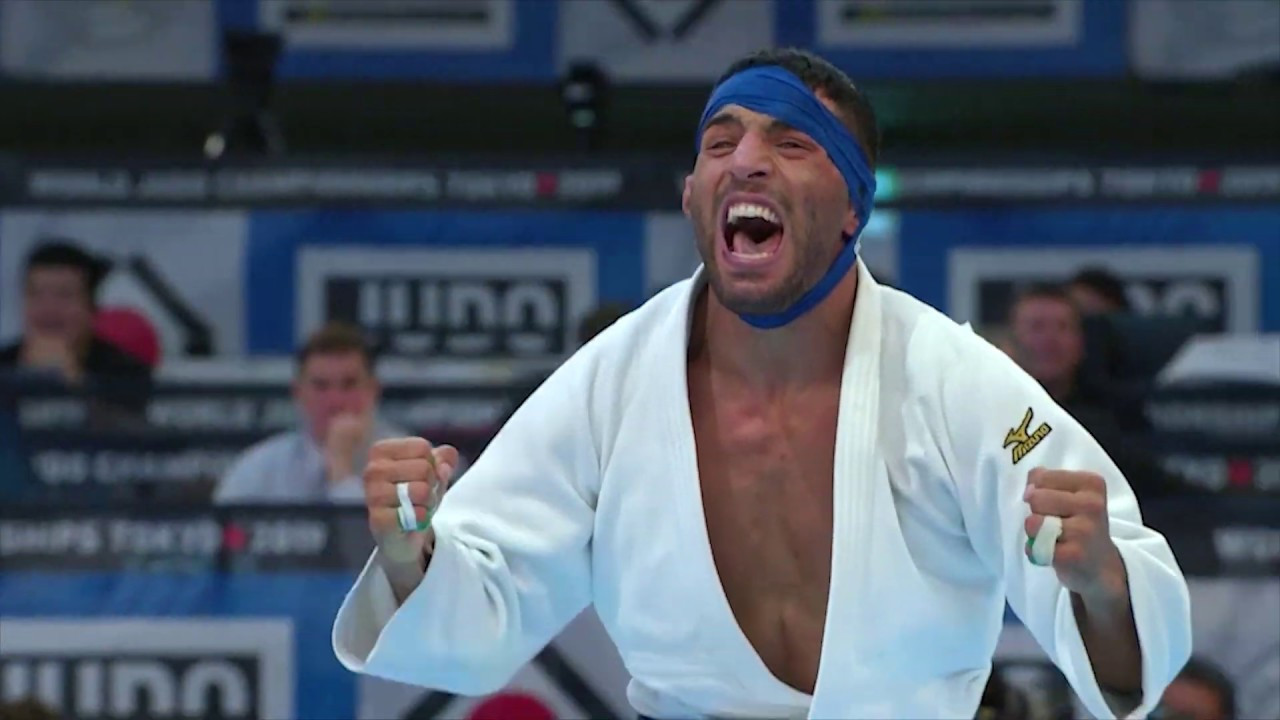 Iran's National Olympic Committee President Reza Salehi Amiri has been accused of applying pressure to Saeid Mollaei, pictured, not to fight a rival from Israel at this year's World Judo Championships in Tokyo ©YouTube